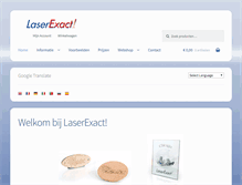 Tablet Screenshot of laserexact.nl